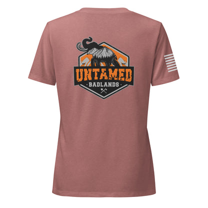 Untamed Badlands Women’s relaxed v-neck t-shirt