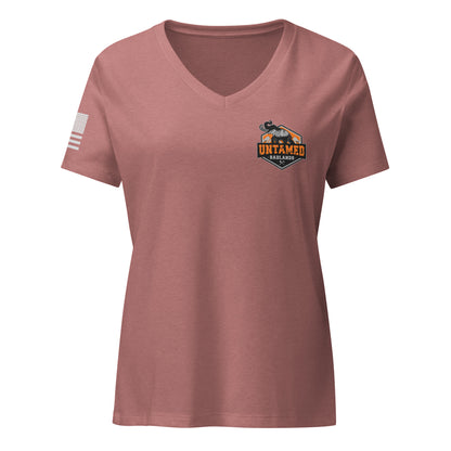 Untamed Badlands Women’s relaxed v-neck t-shirt